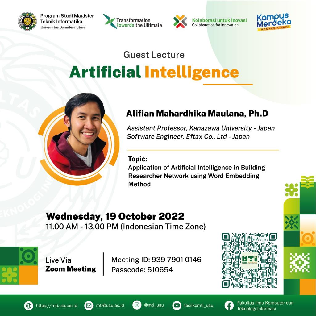 Guest Lecture: Artificial Intelligence